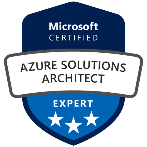 Microsoft Certified: Azure Solutions Architect Expert badge