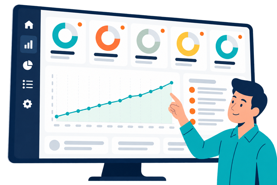 Dashboards die laten zien waar u staat
